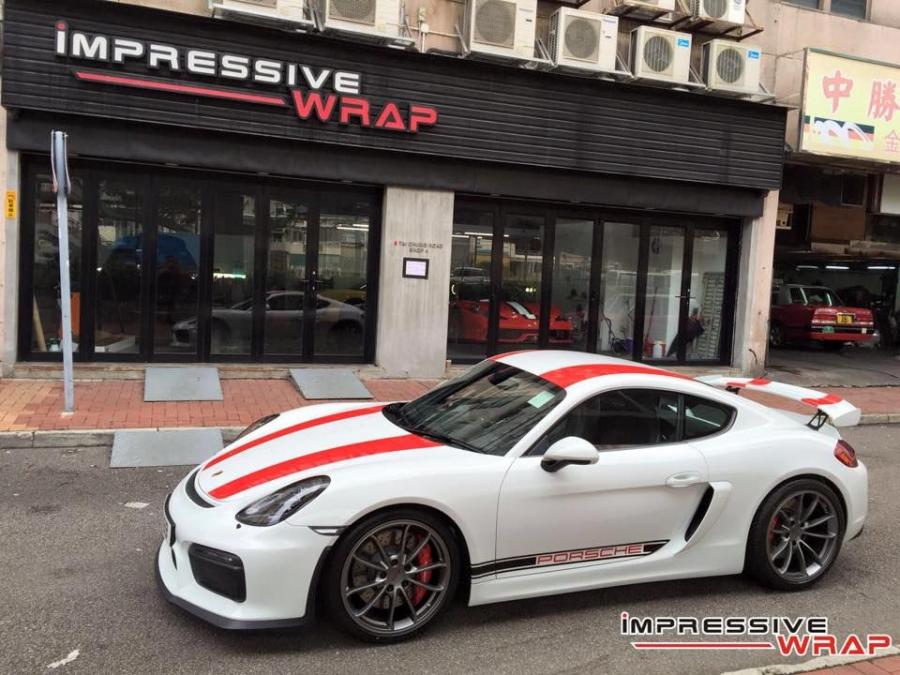  Porsche Cayman GT4 by Impressive Wrap 2016 года  (фото 3 из 7)